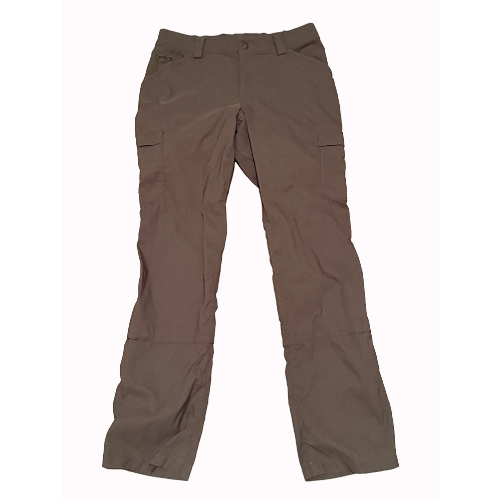 Duluth Trading Co Cargo Pants Womens 10x33 Brown Nylon Spandex Outdoor Work